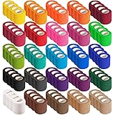 Allruyee 100 Rolls Self Adhesive Bandage Wrap 2 inch Cohesive Bandage Wrap Stretch Bandages Wraps Tape Color Elastic Self-Adherent Tape for Wrist Ankle Sports Swelling Sprains（Rich Color）
