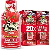 5-hour ENERGY BERRY Flavor, 20 Count, Extra Strength Energy Shot | 1.93 Fl Oz, Amino Acids, B Vitamins, Sugar Free and Zero Calories