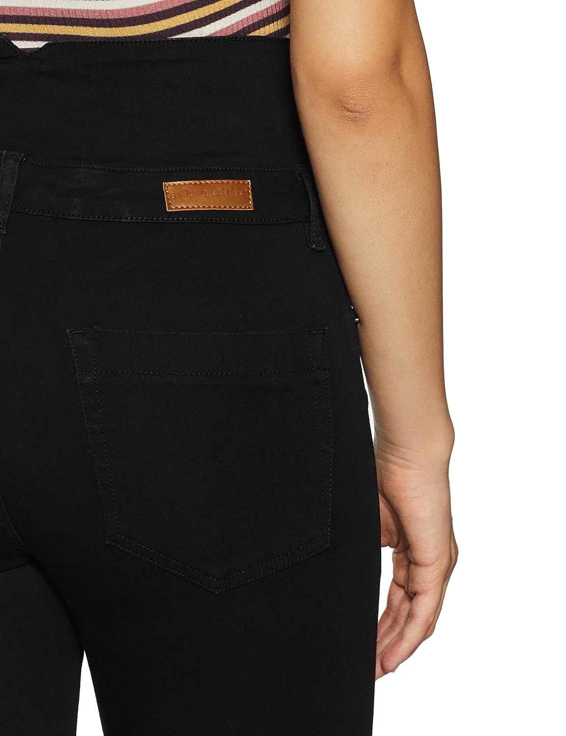 aka chic women's regular rise skinny jeans