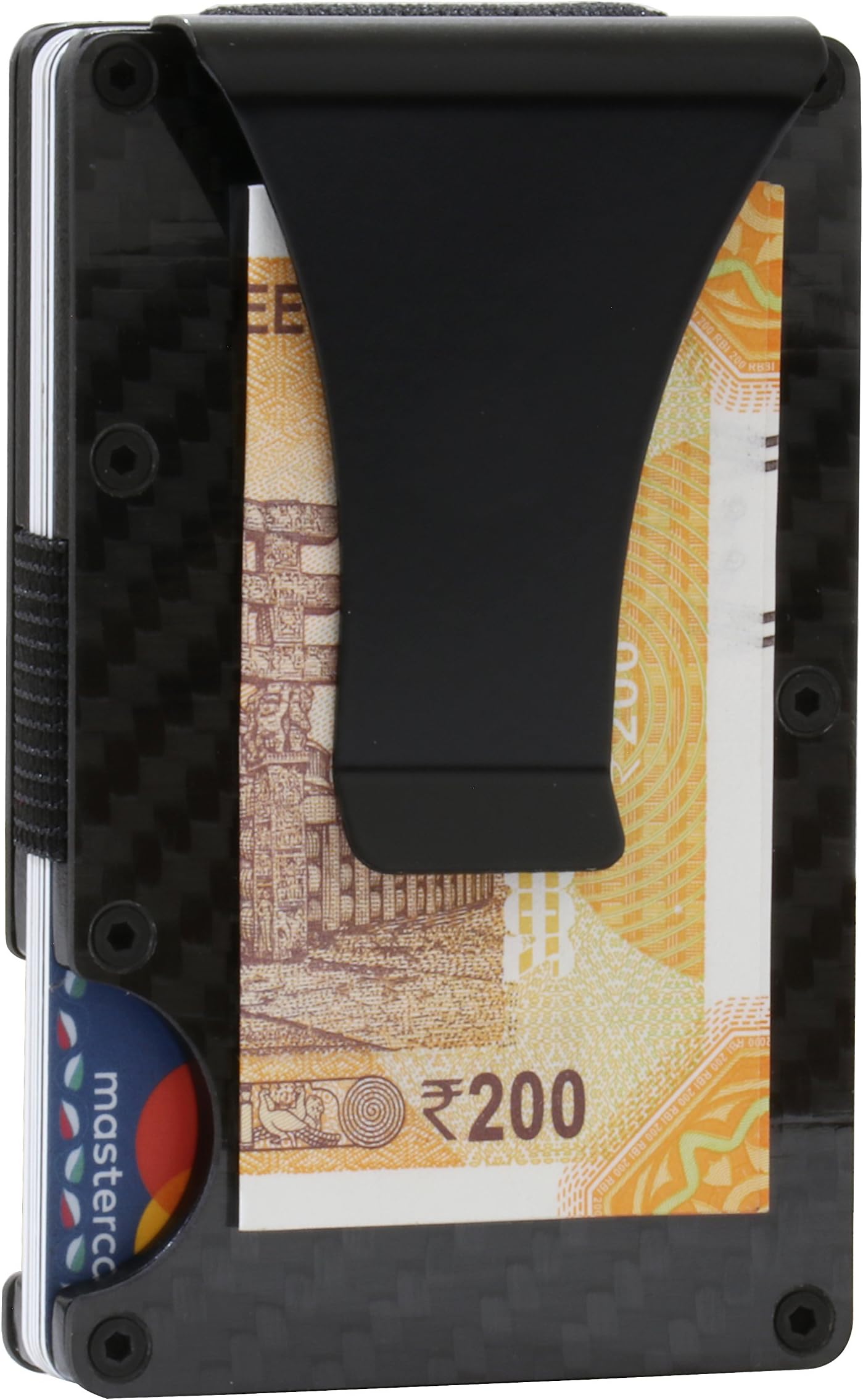 FANTOM Metal Unisex Money Clip (CARBON FIBER_Black)
