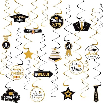 Amazon Com Tuparka 30 Pieces Graduation Party Decorations 2019