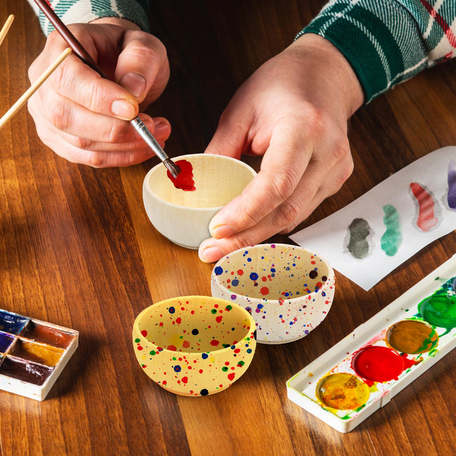 ZENFUN 20 Pack Wooden Pinch Bowls, Mini Unfinished Bowls Set for Dipping Sauce, Condiment Bowls, Condiment Cups, Nuts, Candy, Fruits, Appetizer, and Snacks - Image 7