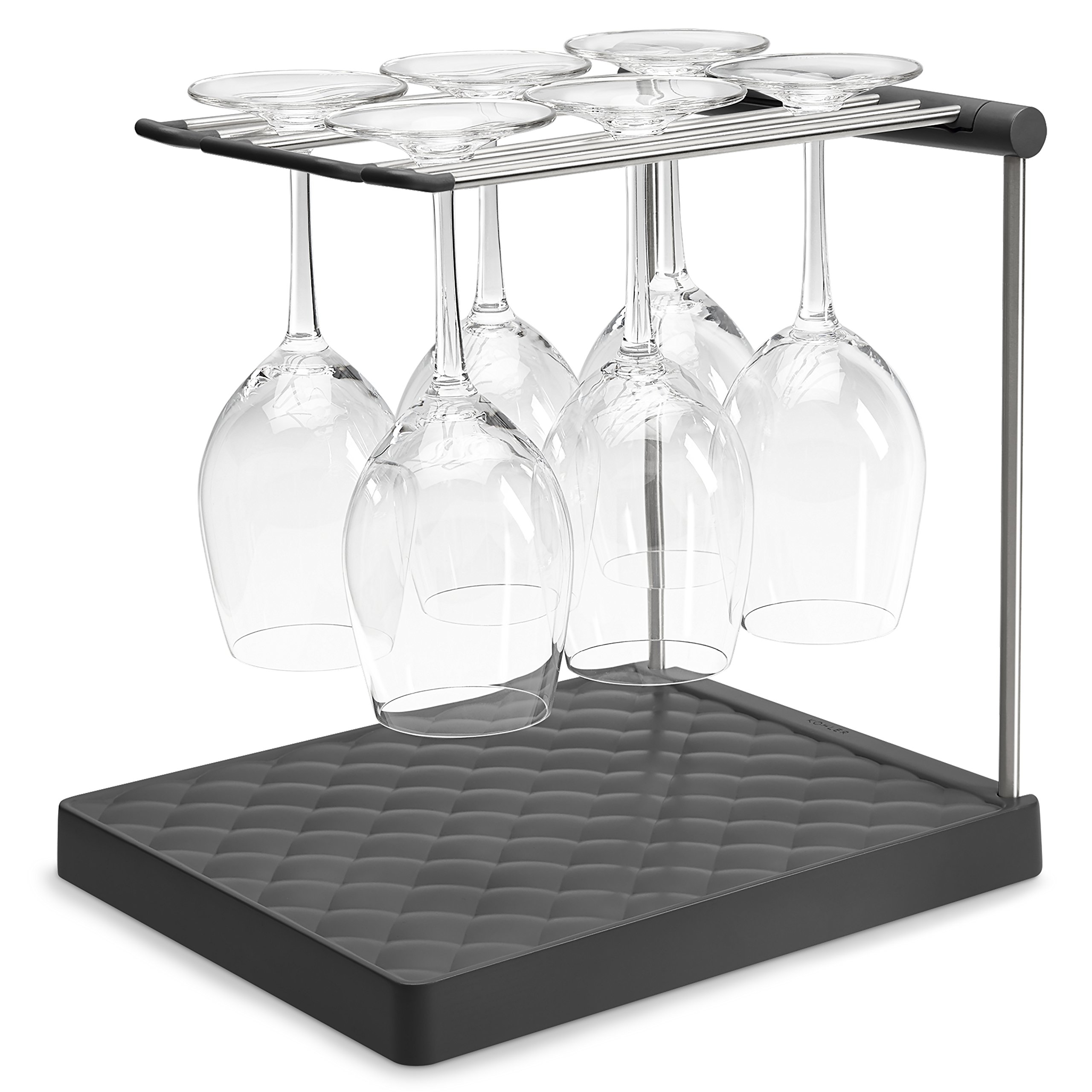 KOHLER K-8628-CHR Wine Glass Drying Rack, Wine