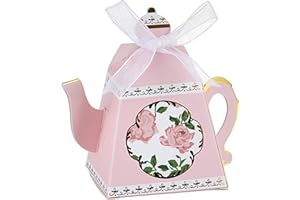 Kate Aspen 28298PK Tea Time Teapot Favor Box (Set of 24), Pink