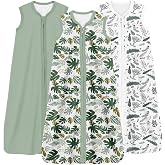 TOTCHILL Baby Sleep Sack 0.5 TOG, Lightweight Breathable Wearable Blanket with Zipper, 0-3-6-12-24M-4T, 3-Pack