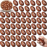 Civaner 500 Pcs Mini Foam Footballs for Adults 1.46 x 0.98 Inch Small Football Stress Balls Sports Fidget Ball for School Carnival Game Decoration Party Favor Stress Relief Toys(Light Brown)