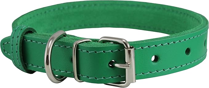 hunter rolled leather dog collar