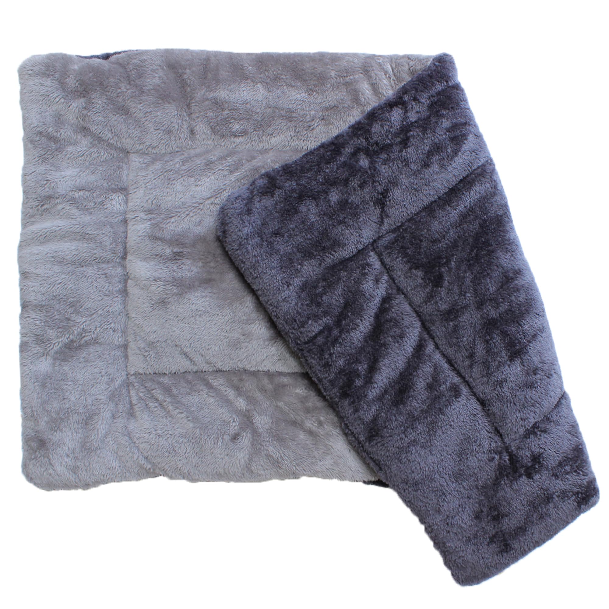 Comfort Pet Dog Crate Mat and Nap Pad | Great for Pet Houses, Kennels, Cages, Crates (Medium, Charcoal-Silver)