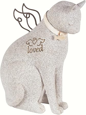 Amazon Com Faithful Angel By Robin Davis Cat Figurine Home