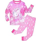 Girls Pajamas Toddler Kids Long Sleeve 2 Piece Pjs Set Unicorn Jammies Sleepwear 3T-10Y