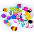 100pcs 3ML Silicone Containers Non-Stick Wax Concentrate Multi Use Storage Jars Assorted Colors