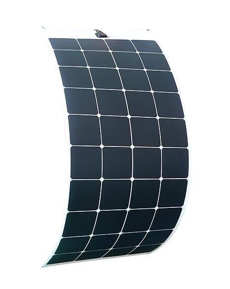 enjoysolar® 130W flexibeles Solarmodul Solarpanel 12V ideal für Caravan Boot Yacht