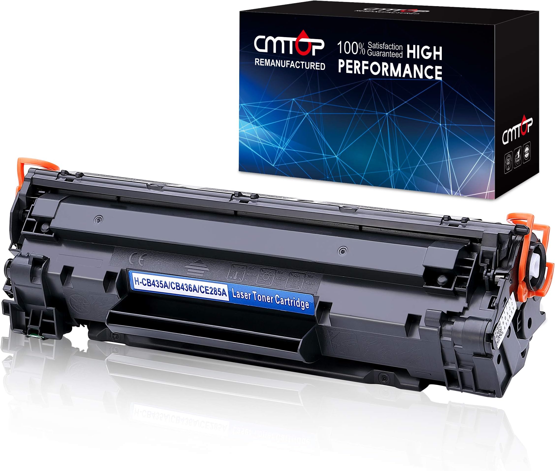 CMTOP 85A CE285A Compatible Toner Replacement for HP 85A CE285A Toner, use in HP Laserjet Pro P1102W P1109W P1100 P1102 P1109 M1130 M1132 M1138 M1139 M1212NF M1217NFW M1219NF MFP Printer, Black