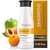 Sulfate-Free Shampoo for Dry Damaged Hair – Plant-Based Formula with Shea Butter & Stem Cells – Deep Moisturizing Professional Hair Care – Safe for Color Treated Hair | 11.16 fl oz