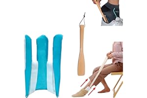 KkaFFe Sock Aid Device for Seniors, Sock Aids for Putting and Off Socks, Sock Helper for Pregnant Women, Easy On and Off Stocking Slider, Handicapped Avoid Bending Sock Helper Aids Tool