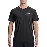 EZRUN Men's Lightweight Short Sleeve T-Shirt Quick Dry Workout Running Athletic Swim Shirts Fishing Rash Guard