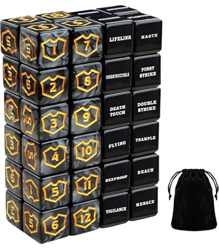 Amazon.com: 8X Planeswalker 1-6 & 7-12 Loyalty Dice for Magic: The
