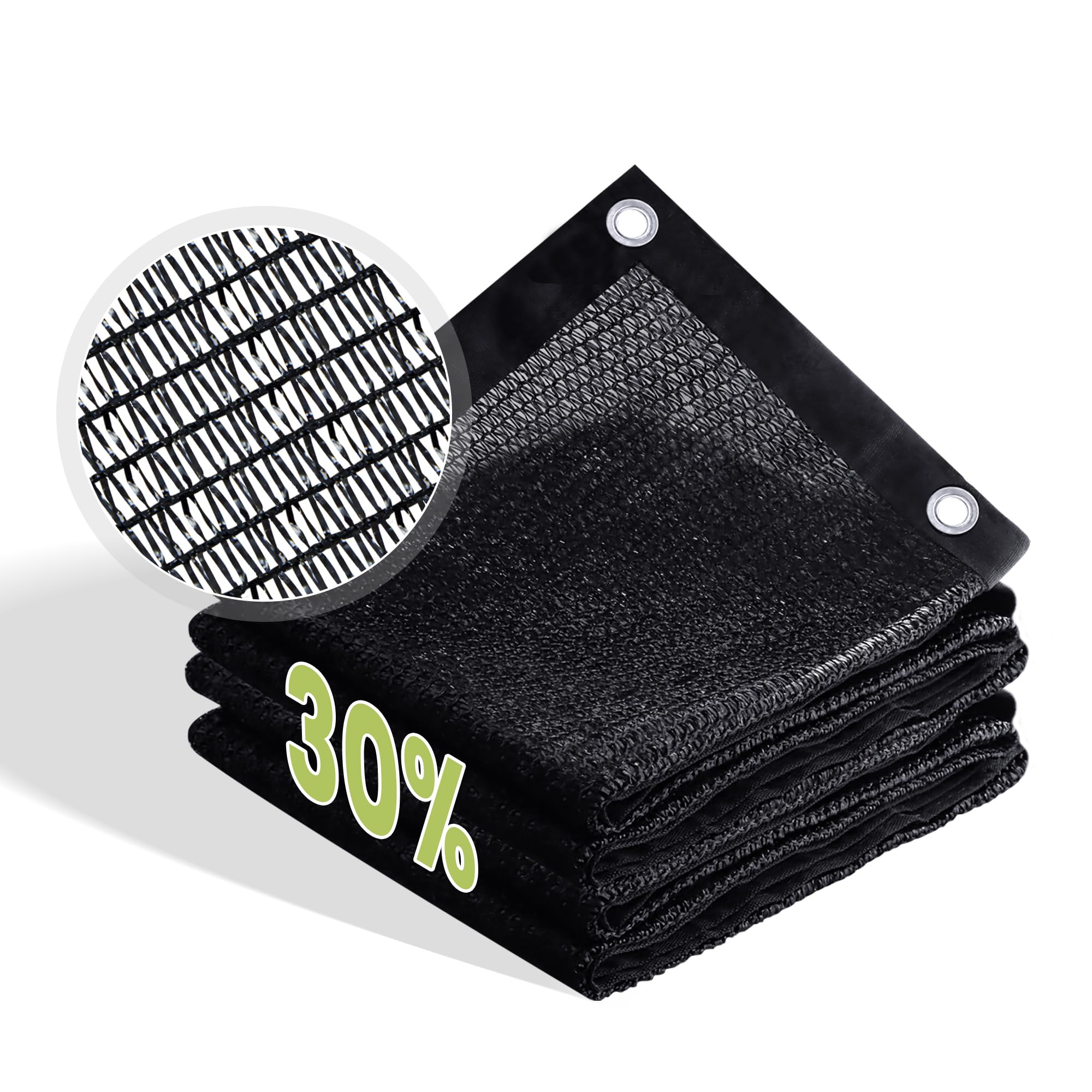Photo 1 of (USED/FAIR) VOXBIN 30% Patio Shade Cloth 3×8 FT with Grommets, Outdoor Sun Shade Fabric UV Protection for Backyards, Chicken Coop, Greenhouse, Carport, Garden, Black