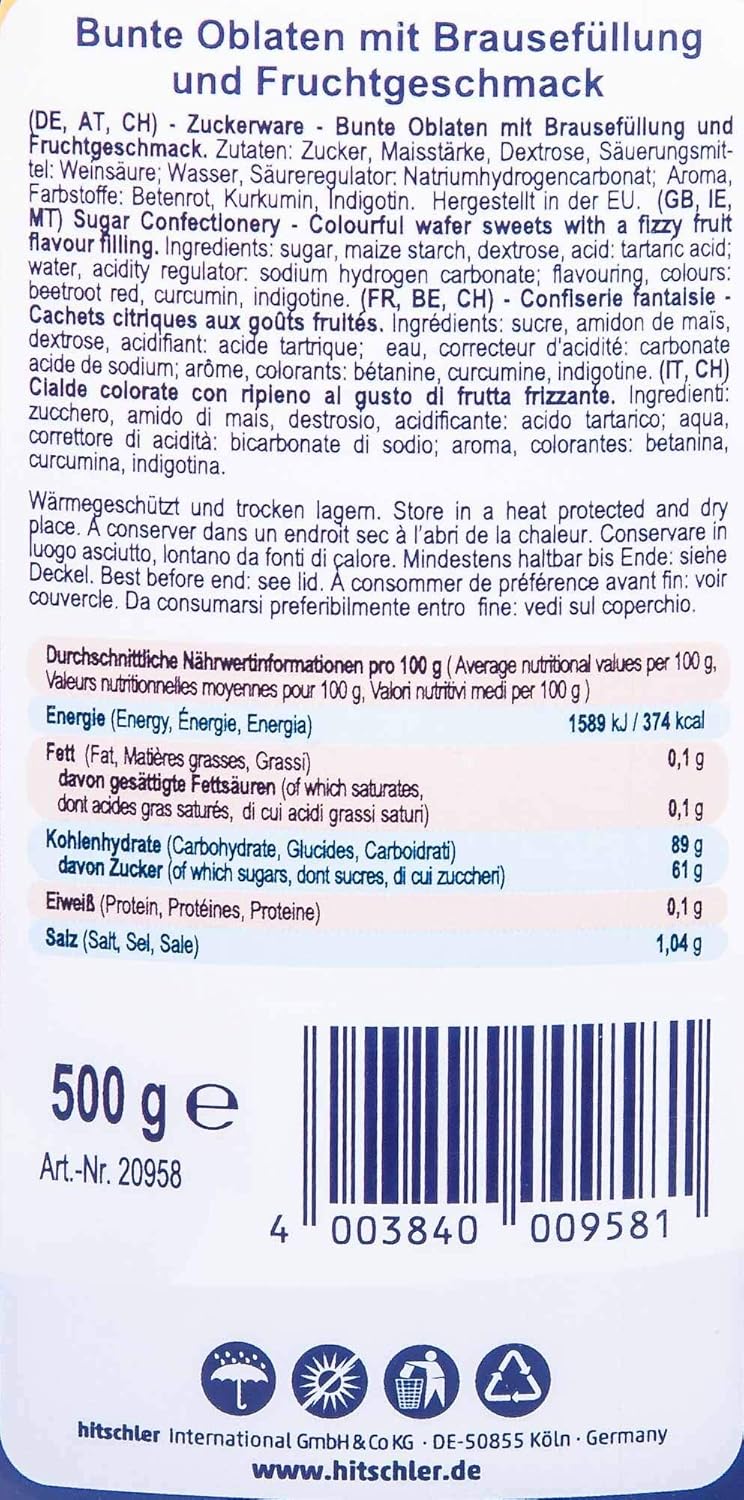 Hitschler Brizzl Ufos Frucht 400 Stuck 480g Amazon De Lebensmittel Getranke