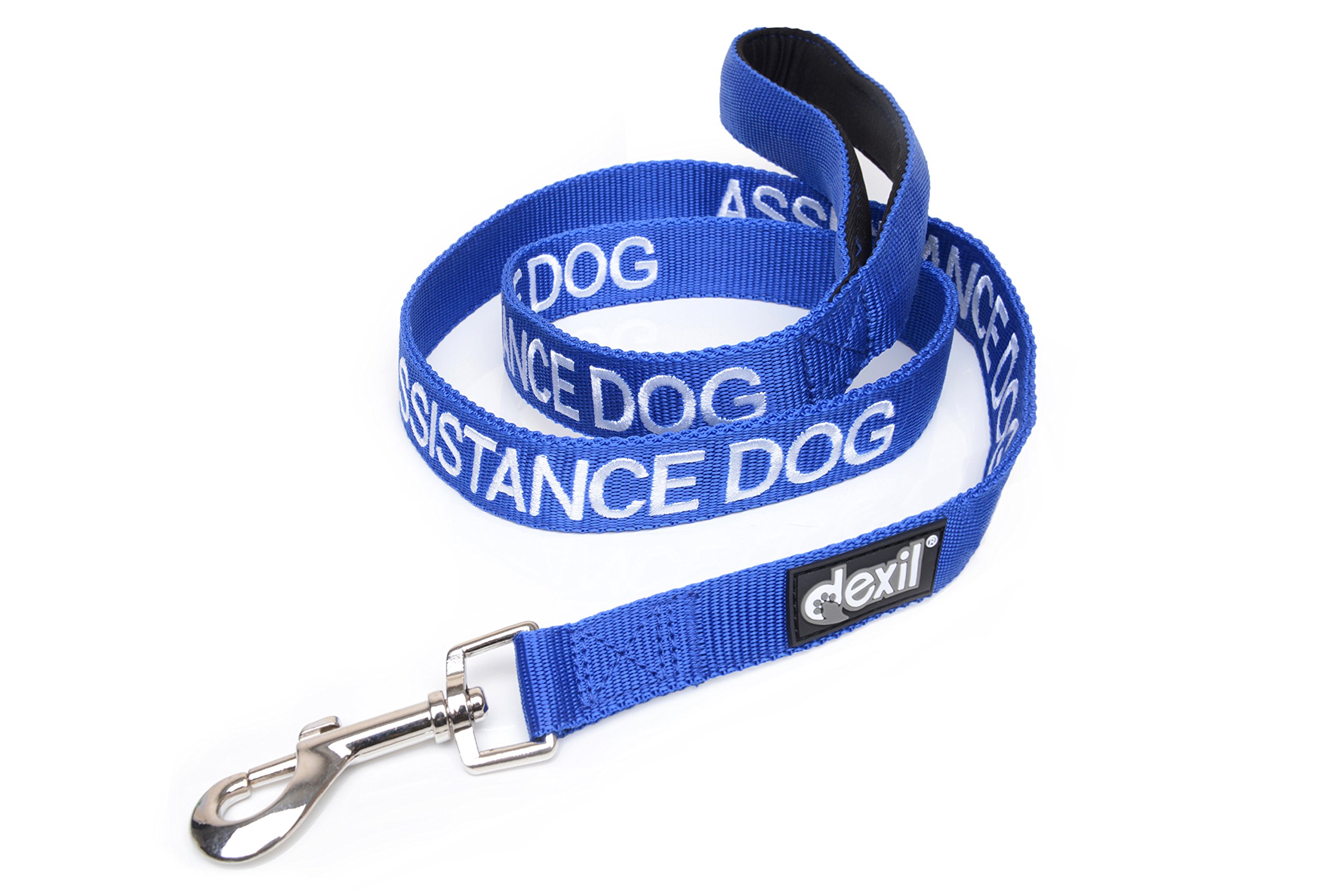 Dexil ASSISTANCE DOG Colour Coded 1.2m 1.8m Luxury Neoprene Padded Handle Dog Leads PREVENTS Accidents By Warning Others Of Your Dog In Advance (1.2m)