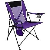 Kijaro Dual Lock Portable Camping Chairs - Enjoy the Outdoors with a Versatile Folding Chair, Sports Chair, Outdoor Chair & Lawn Chair - Dual Lock Feature Locks Position – Kawachi Purple