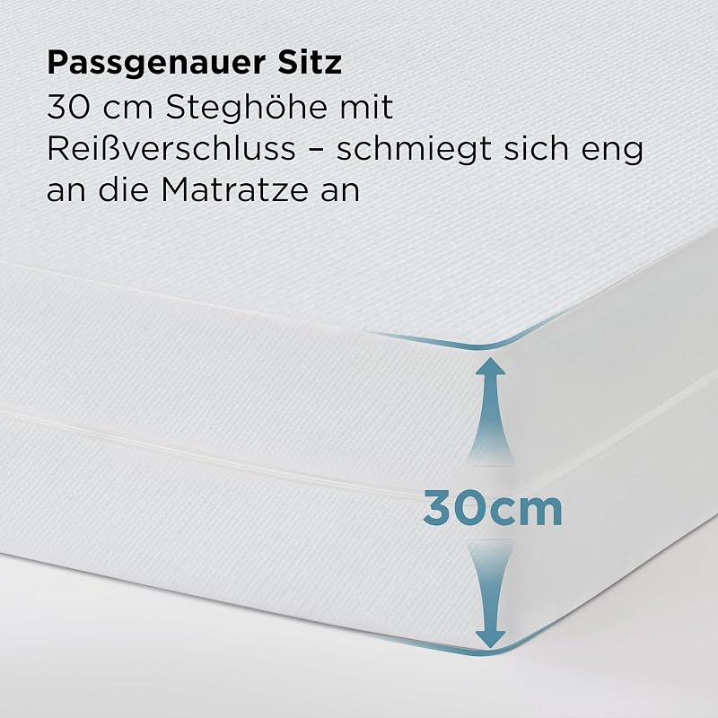 Matratzenbezug 90 x 200 x 30 cm - Encasing Milbenbezug Anti-Milben