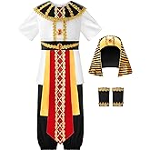 ReliBeauty Egyptian Costume Kids Boys Halloween Pharaoh Costume for Boys