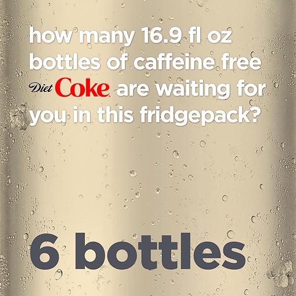 DIET COKE CAFFEINE FREE SODA SOFT DRINK, 16.9 FL