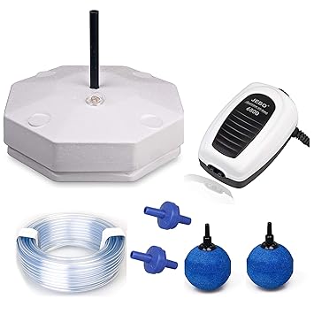 Wagner GREEN Teich Eisfreihalter Set 2 inkl. regelbarer Luftpumpe und Zubehör, für einen eisfreien Gartenteich, Anti Ice Wint