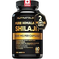 Back In Stock! Nutratology Pure Shilajit Capsules | 20% Fulvic Acid | High Potency & Purity - Sourced from the Himalayan Moun