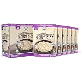 Ritika's Global Grains Organic Restaurant Style Basmati Rice, Ready in 90 Seconds, Microwaveable 8.8 oz Pouches (6-Count Pack)