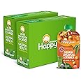 Happy Baby Organics Savory Blends Stage 2 Baby Food, Squash Chickpeas & Spinach with Avocado Oil + Sage, 4 Ounce Pouch (Pack of 16)