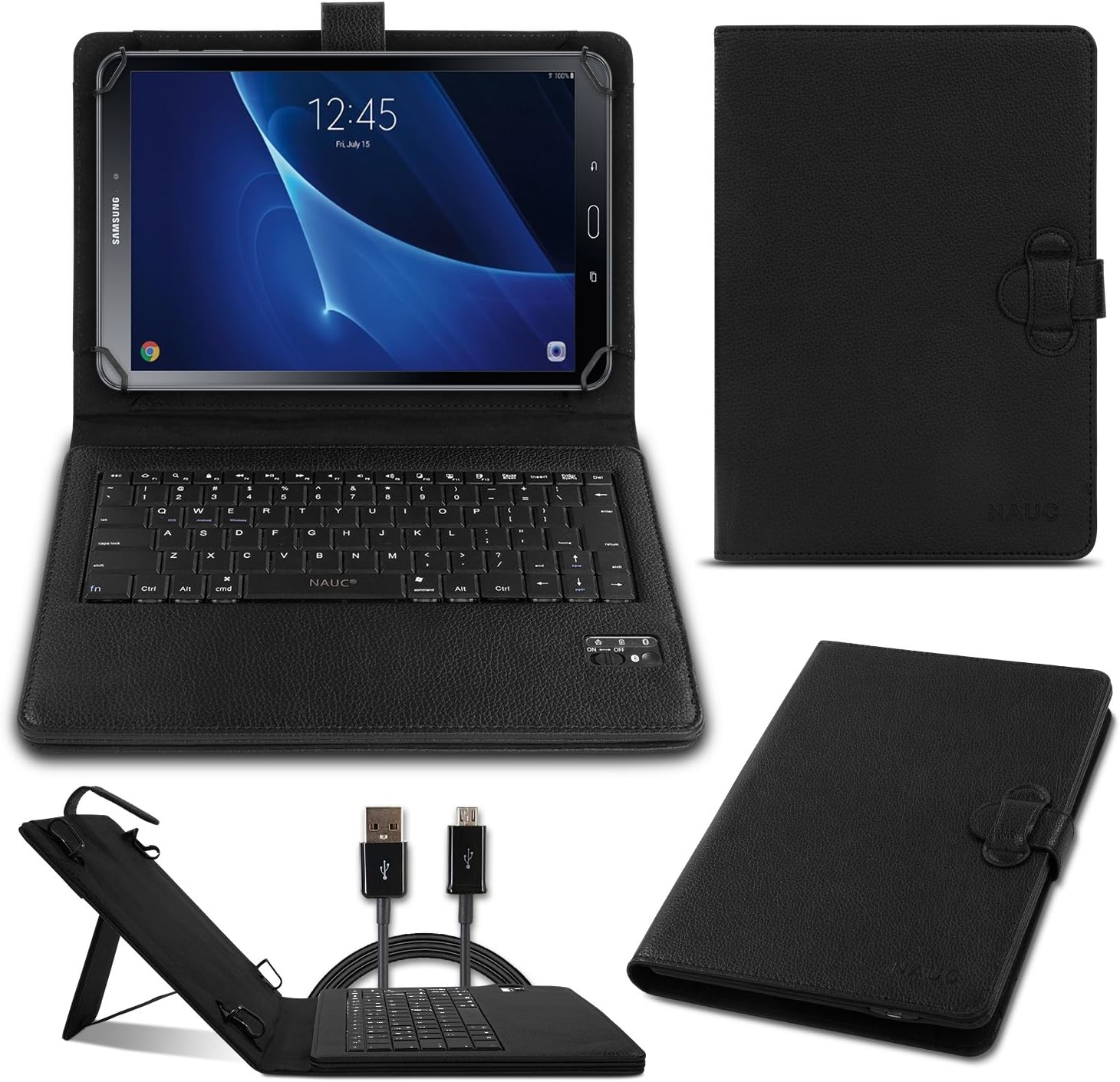 Funda con teclado QWERTY Bluetooth Samsung Galaxy Tab A6 10.1 Funda
