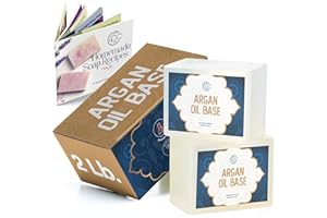 Prime Creations Soap Base for soap Making Supplies melt and Pour soap Base for DIY Crafting moisturizing Glycerin 2 LB, Unscented - Argan Oil