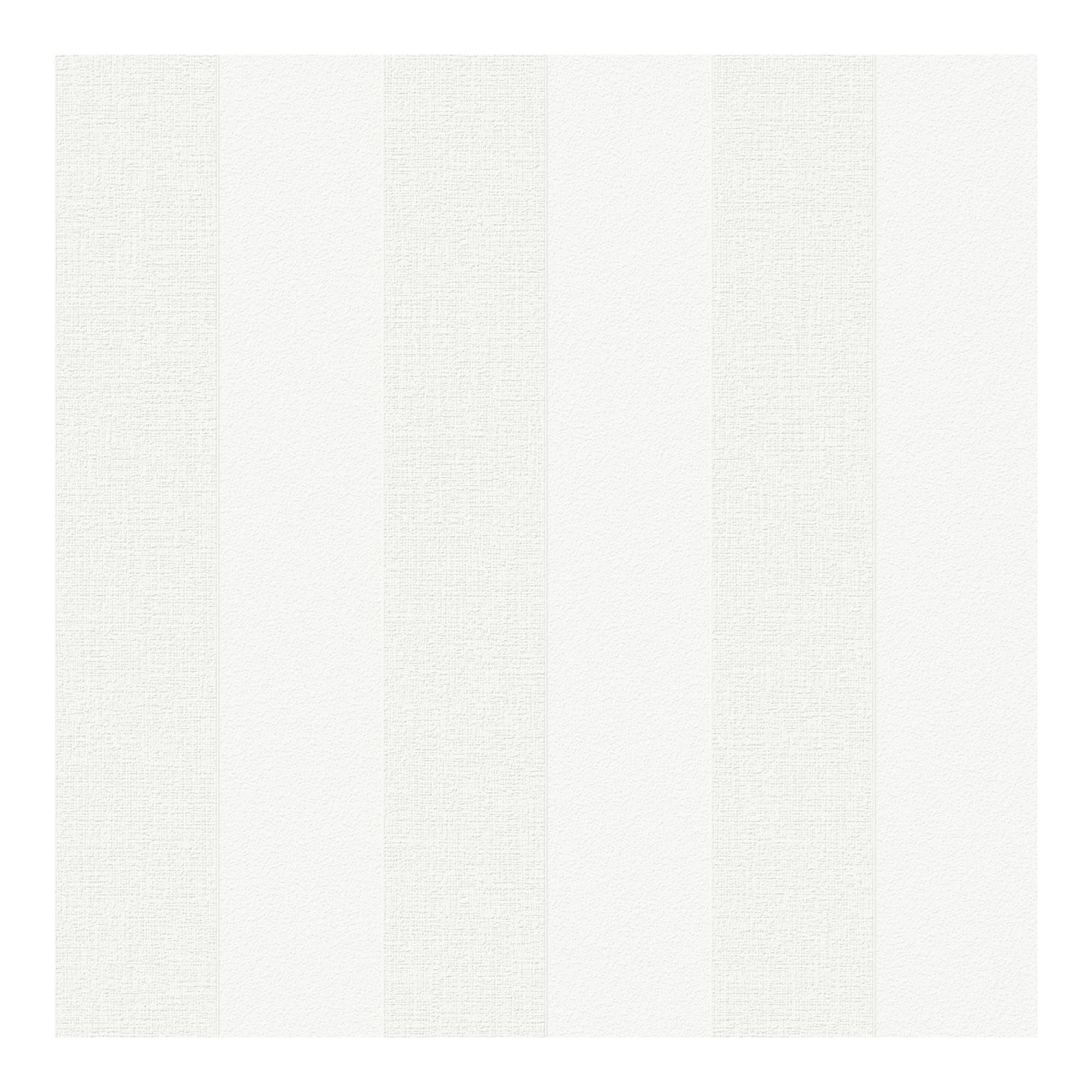 Superfresco Paintable Stripe White Textured Wallpaper | Paste the Paper Application | White Stripe | Paintable