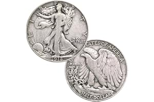 UNITED STATES MINT USA Walking Liberty Half Dollar Coin - 90% Silver VG/F Condition - 50c Circulated Condition