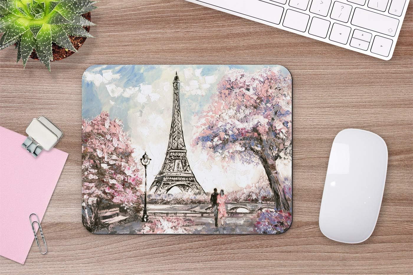 Yeuss Eiffel Tower Mouse mat pad Rectangular Non-Slip Mousepad - Image 4