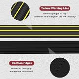 SEGNAYEN 1M Heavy Duty Rubber Floor Cable Protector 3 Cord Channels Black view 7