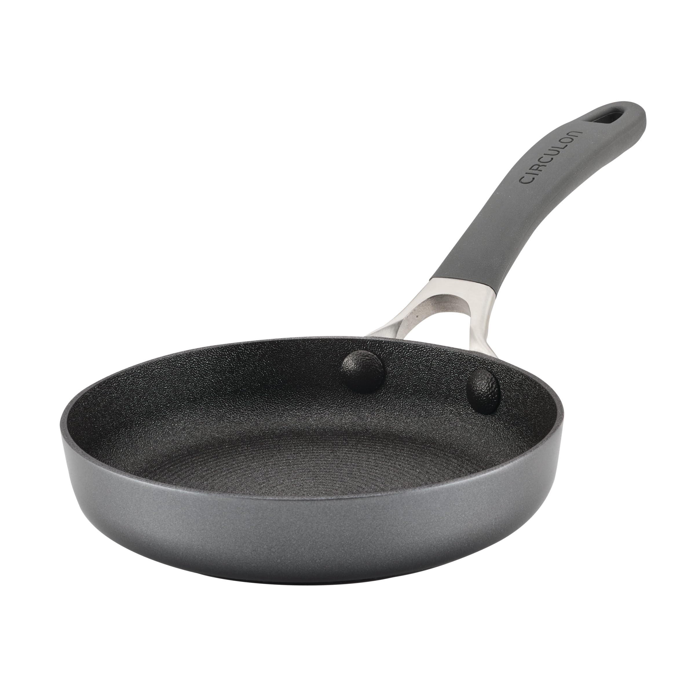 Circulon A1 Series with ScratchDefense Technology Nonstick Induction, Mini Frying Pan/Skillet, Metal Utensil Safe, 6.25 Inch Open Fry Pan - Graphite Image