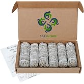 White Sage Sticks 6 Pack, 4in Smudge Sticks Bundle for Cleansing &amp; Smudging | Natural dried herb kit for meditation, yoga &amp; spiritual cleansing; clears negative energy at home or office