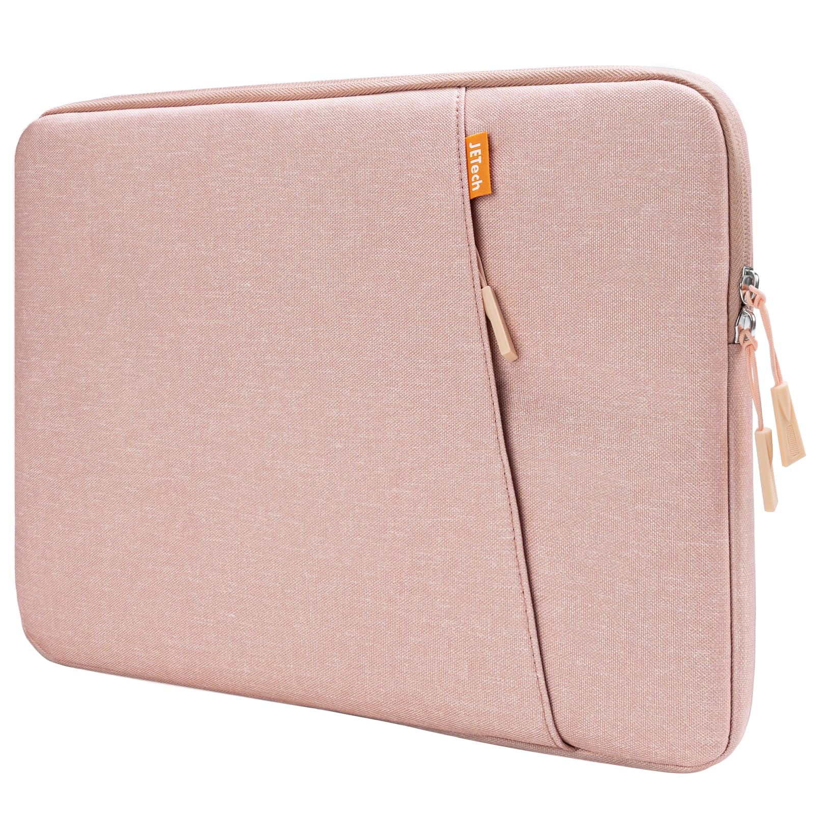 JETech Laptop Sleeve for 16-Inch MacBook Pro (M1-M5, 2019-2026), Waterproof Bag Case with Pocket, Compatible with 16 Inch Notebook (Rose Gold)