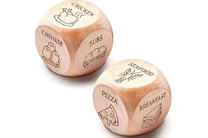 LOVEVIBE Valentines Day Gifts for Her, Him - Valentine Gifts for Her, Him - Valentines Day Gifts for Wife, Husband, Boyfriend, Girlfriend, Men, Women, Couples - 2 pieces Food Decision Dice Decider for Couple