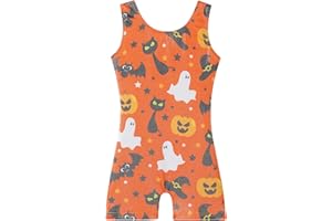 BAOHULU Gymnastics Leotards for Girls Kids Sparkle Tank Biketards with Shorts Dance Outfit