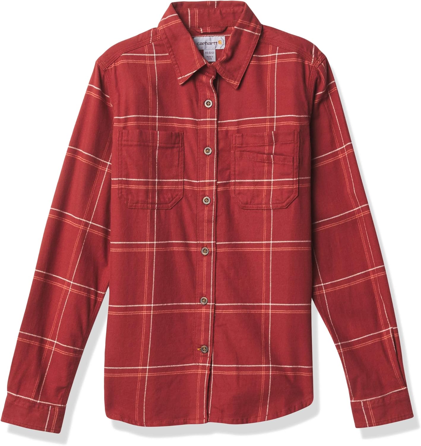 Carhartt Men's Rugged Flex Relaxed Fit Flannel Plaid Shirt at Amazon