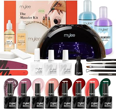 MYLEE Massive Kit Professional Gel Polish Set with Grande LED Lamp