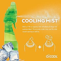 O2COOL Deluxe Handheld Battery Powered Water