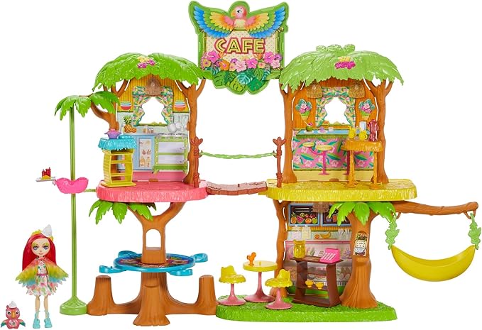 enchantimals peeki parrot doll & sheeny