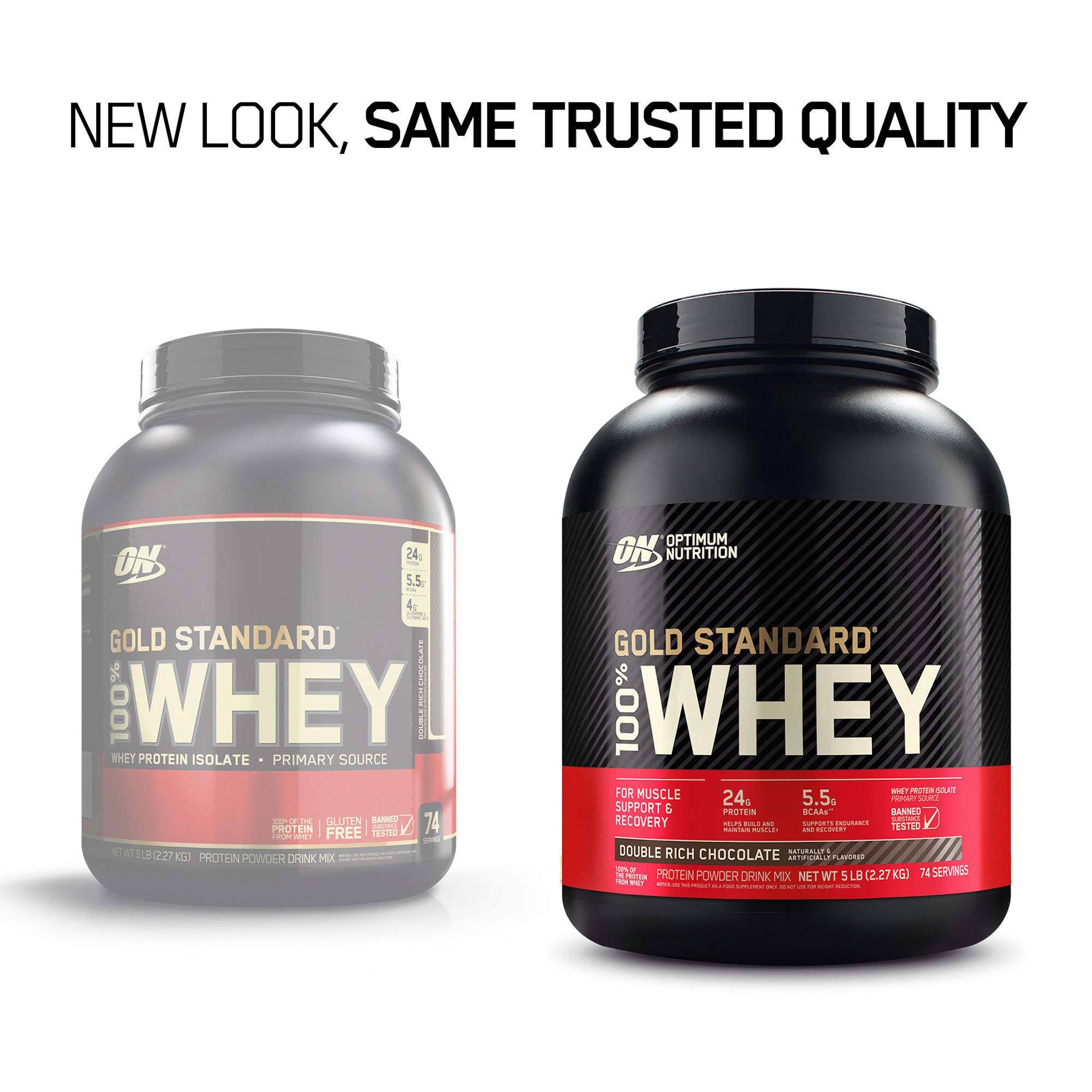 OPTIMUM NUTRITION GOLD STANDARD 100 Whey Protein Powder, Double Rich