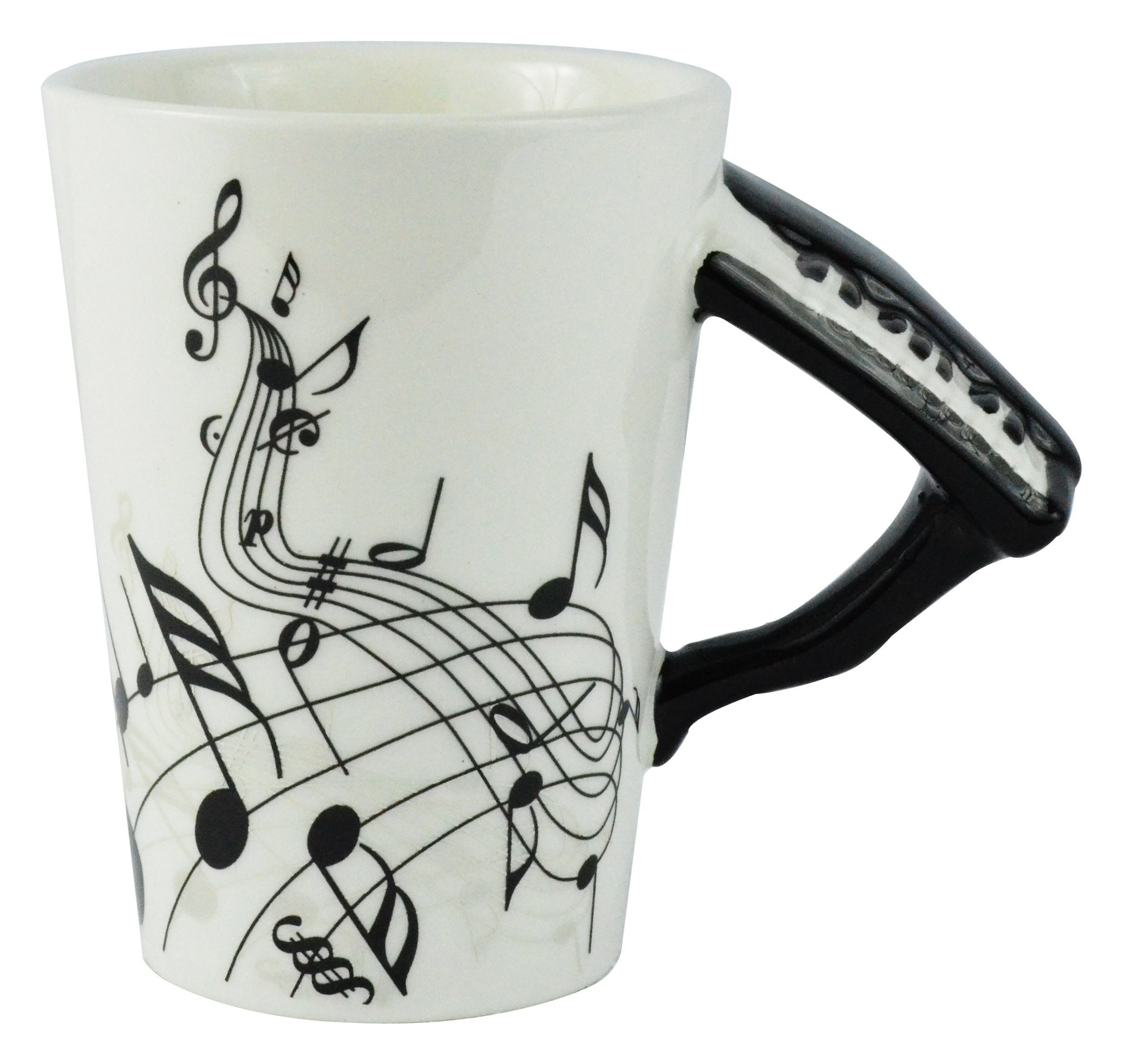 Moyishi Musical Notes Holds Piano Song Coffee Milk Ceramic Mug Cup Best