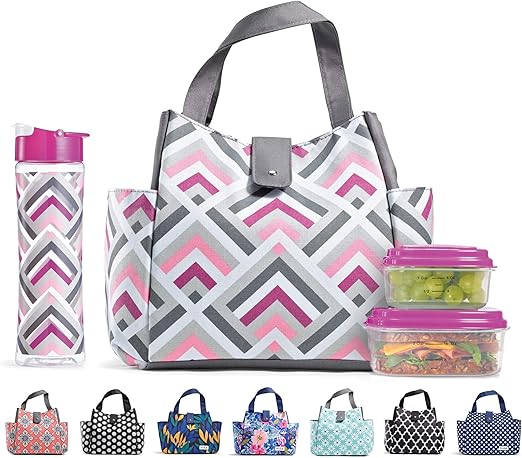 womens lunch bag with containers
